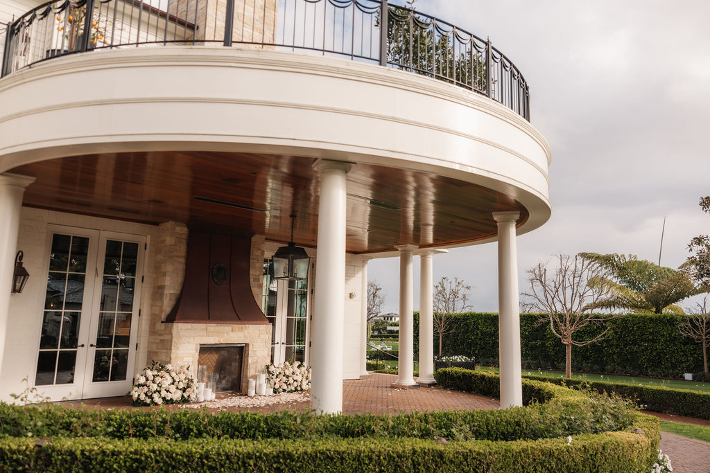 Stunning floral design details for an upscale proposal in Montecito